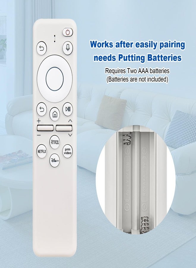 فينابتي جهاز تحكم صوتي بديل BP59-00149A TM2261S متوافق مع تلفزيونات سامسونج الذكية LS32BM703UNXZA وLS43BM702UNXZA، وجهاز عرض فري ستايل SP-LFF3CLA/SP-LSP38LA/SPLFF3CLA/SP-LSP3BLAXZA، وشاشة أوديسي G9/G8 - Image 4